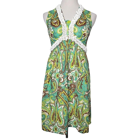 An Original Milly of New York Beaded Tropical Floral Sheath Dress Beach Resort 4 - Picture 1 of 16